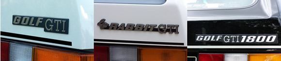 Golf GTI (1600 et 1800)  - Rabbit GTI - Golf GTI 