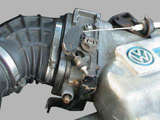 Vue d'un contacteur de papillon 