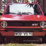 Le proto de la GTI : probablement de couleur rouge Sénégal (dispo en 75) qui ne sera pas retenue pour la série...