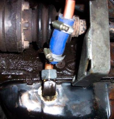 La modification pour la lubrification du turbo