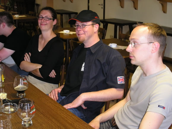 Jochen et sa traditionnelle bonne humeur.