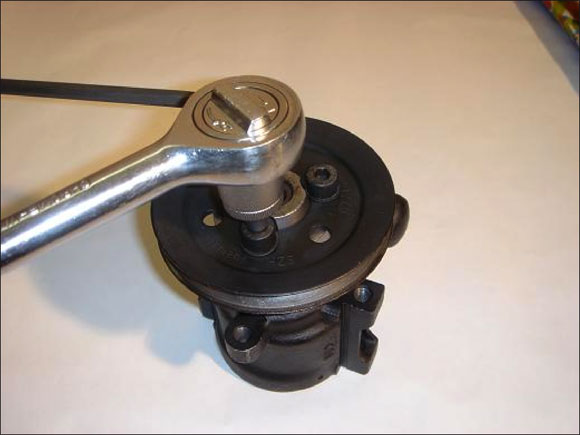 Dépose de la poulie