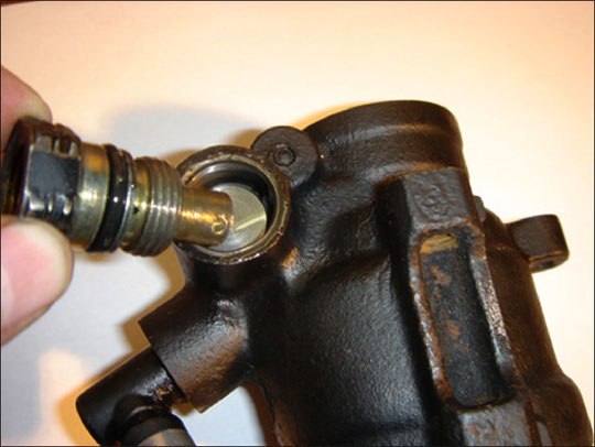 Dépose de la sortie.