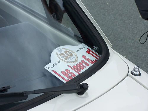 La magnifique plaque Rallye