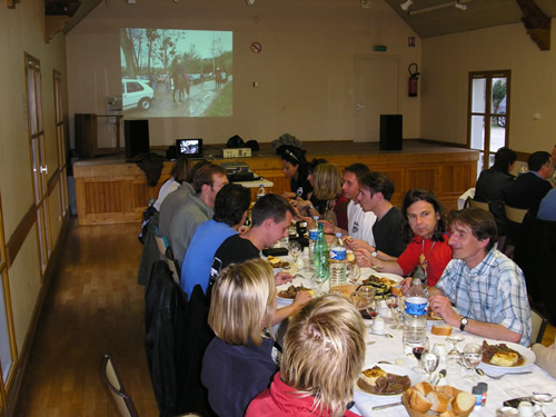 Le repas du samedi soir