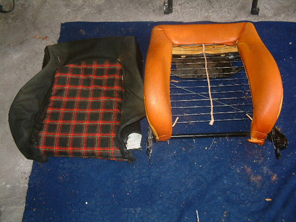 La housse et la structure du dossier