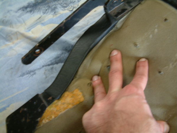 Appuyer sur la mousse