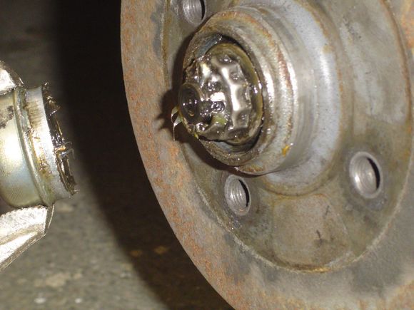 Vue du blocage d'écrou.