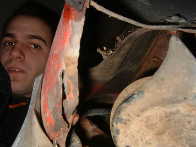 Le bas des ailes et de la face avant