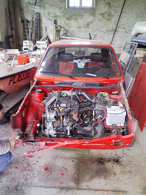 Puis on dépointe la face avant